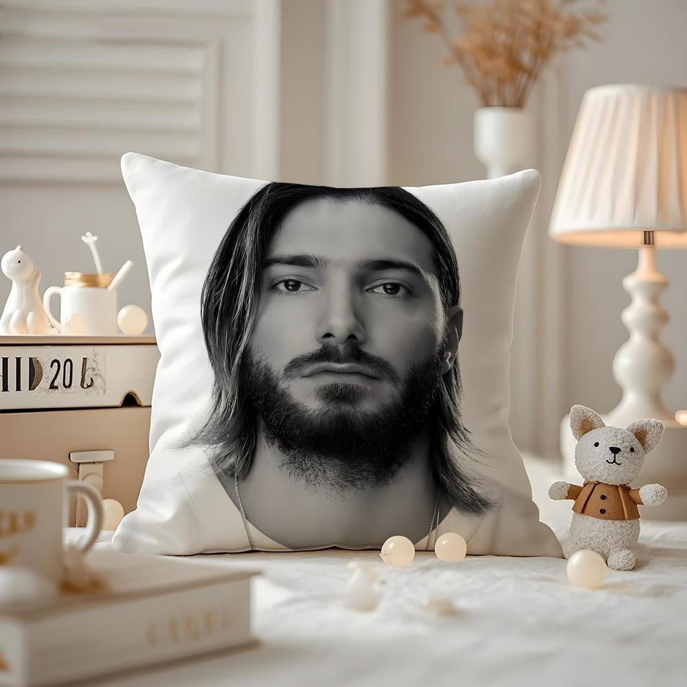 

Alesso Cushion Cover Anti-dustmite Pillowcase Invisible Zipper Silky Short Plush Sofa Cushion Cover 12x12Inch