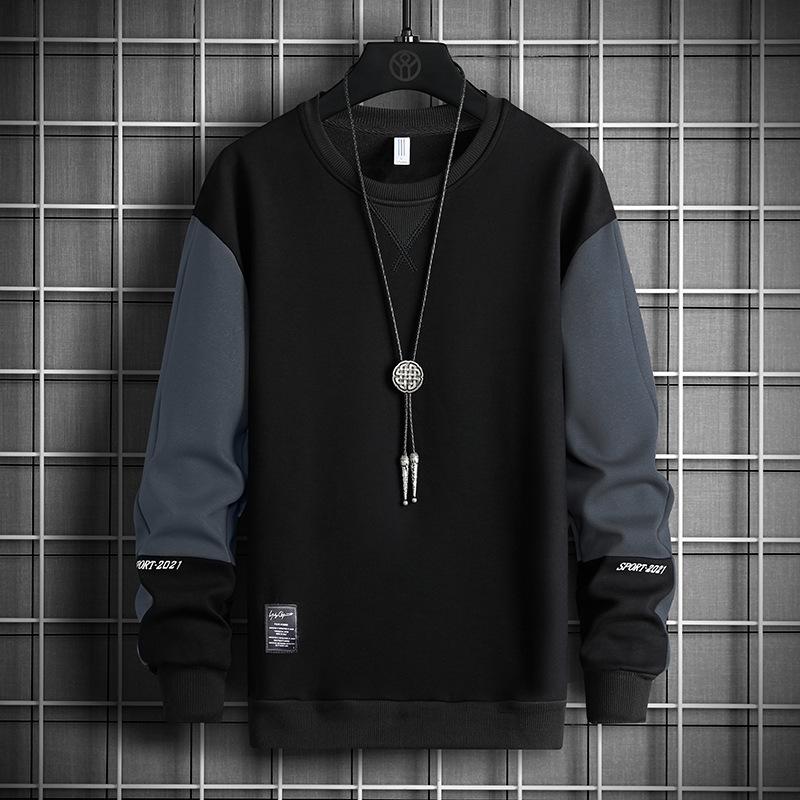 Svetr Pánský Jarní Prošívání Potisk Pulovr Svetr Pánské Studentské Volné Móda Nadměrná velikost Top