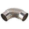 Stainless Steel Elbow Chimney Stove Pipe 90 Degrees Bending Chimney Flue Adapter Tube