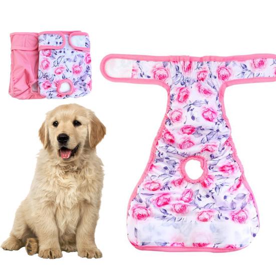 Yousheng Female Dog Diaper Absorbent Reusable Menstruation Pants Dog Underwear Pet Physiological Pants Pet Supplies
