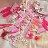 Süße, schöne rosa Dopamin-Haarspange für Frauen, Kawaii-Metall-Haarnadel, Mädchen-Haar-Accessoires, Pony, gebrochene Haarspangen, Seitenspangen