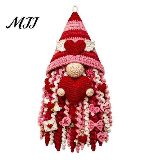 DIY-Weihnachtsdekorationen Saisonale Häkel-Türhänger-Sets, 3D-Zwerg-Strick-Aufhänger Handgemachte Bastelarbeiten, Anfänger-Schmuck für Weihnachten Halloween Ostern