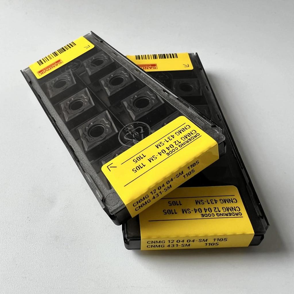 Original Sandvik / CNMG120404-SM 1105 /CNC lathe carbide blade tool 10 Pcs