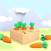 Children Puzzle Pull Up Carrots Game Toy Baby Early Education Wooden Carrot Shape Matching Sensory Toys Montessori Learning Toys