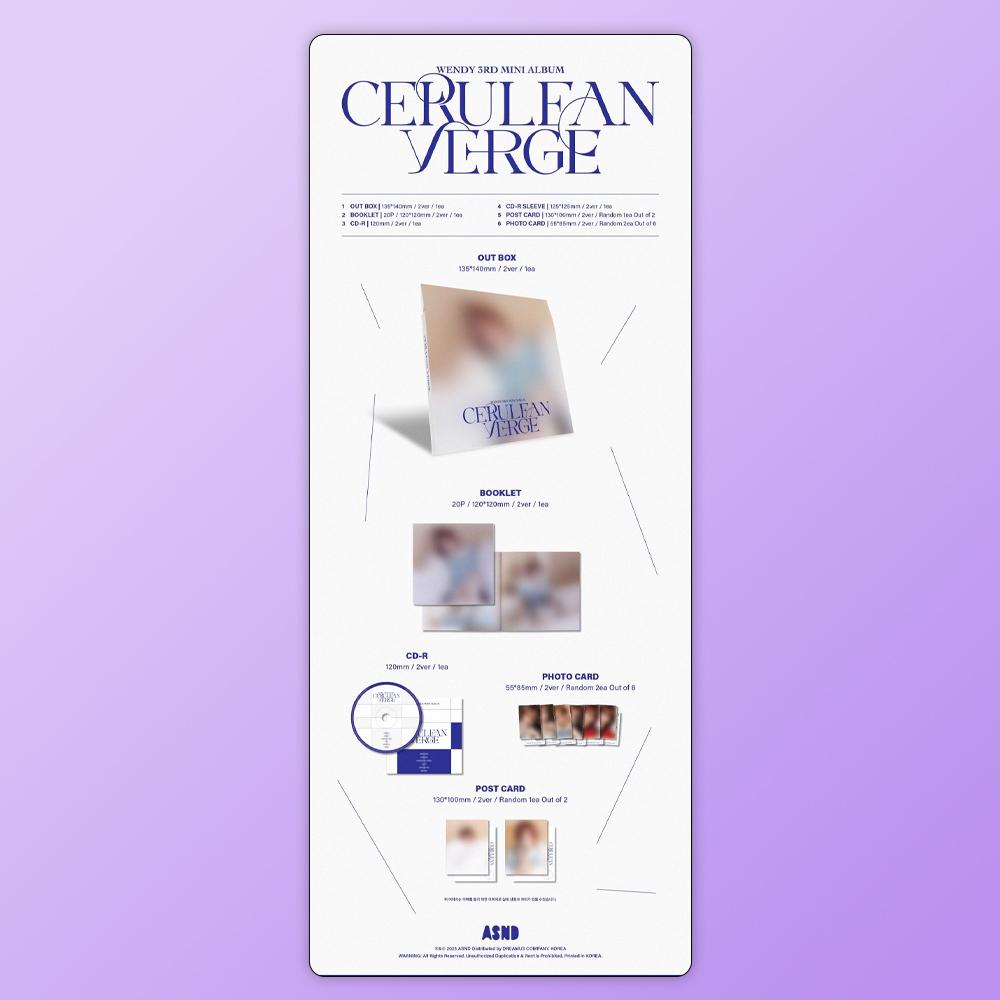 (PRE-ORDER) WENDY - 3rd Mini Album Cerulean Verge (Digipack Ver.)