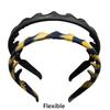 New Silicone Zig Zag Headband Soft Anti Slip Head Bands Washable Flexible U Shaped Headband Daily Wear