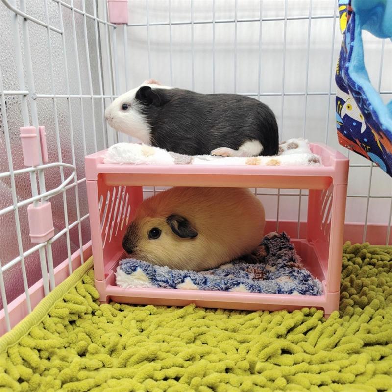 Hamster Bed House Bunk Bed Small Animal Warm Bed House Cage Nest Blanket Bed Small Pet House Animals Hamster