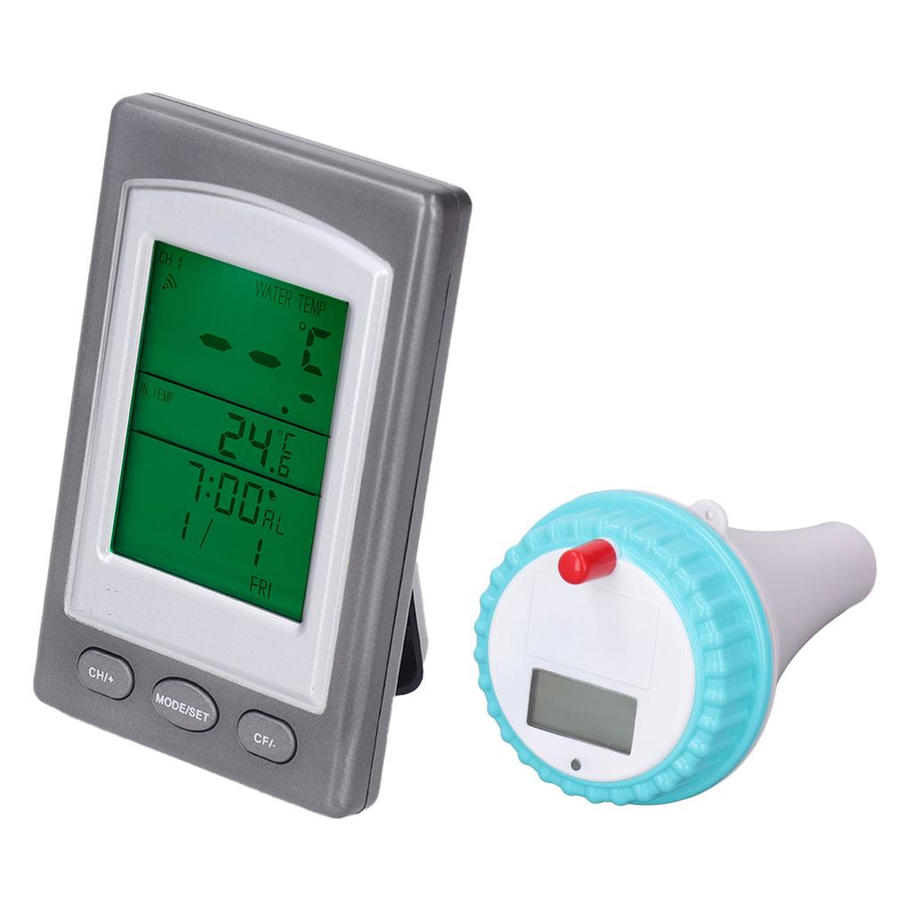 Poolthermometer Drahtlos Fernbedienung Digitales Poolthermometer für Badewasser Spas Whirlpools