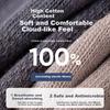 MiiOW Men's Socks, Summer Pure Cotton Mesh Breathable Odor-Resistant Sweat-Absorbing Antibacterial Anti-Slip Short Tube Socks, 5 Pairs Pack