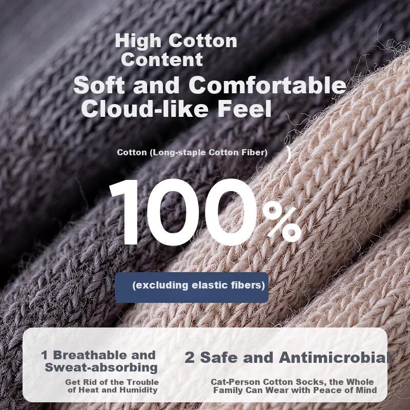 MiiOW Men's Socks, Summer Pure Cotton Mesh Breathable Odor-Resistant Sweat-Absorbing Antibacterial Anti-Slip Short Tube Socks, 5 Pairs Pack