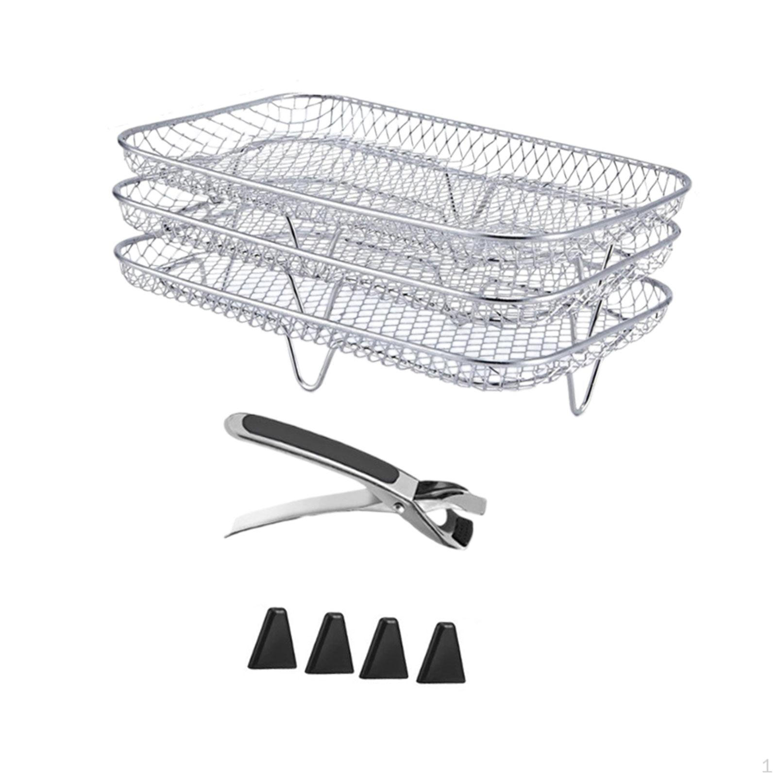 

Стойка, тройная, штабелируемая, 3 уровня, подходит для всех 7-8-дюймовых фритюрниц, многоцелевая кухонная сушилка Rectangle