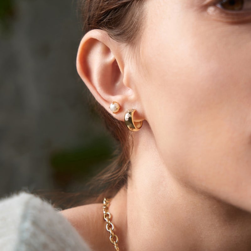 Pendientes de Aro ANIA HAIE Sparkle Plump Plata 925 E054-05G