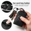 AAEV1 For Suede Car NFC Card Key Cover Fob Case Protector Holder Shell 3 CX3 CX4 CX5 CX7 CX8 CX9 CX30 RX7 Atenza Axela