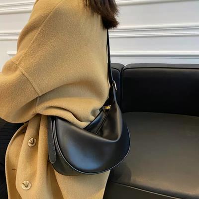 Senior Sense Niche Small Bag Women's Bag Fashion Casual Single Shoulder Crossbody Bag All Match Dumpling Bag