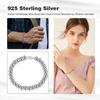 Orsa Jewels 925 Sterlingové Stříbro Italský 4mm / 6mm Korálkový Kuličkový Řetízek Náramek Pro Ženy Muže Náramky Šperky Velkoobchod Sb103