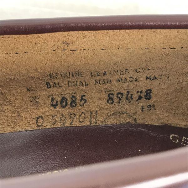 80er-90er Made in USA Oakwoods Echtes Leder Mackay Penny Loafer Herren 26.5-27.0 Rotbraun(GEBRAUCHT)