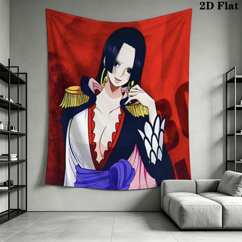 Anime One Piece Cartoon Wall Tapestry Aesthetic Wall Hanging Printed Fabric Blanket Decorative Tapestries For Bedroom Living Room Home Decor