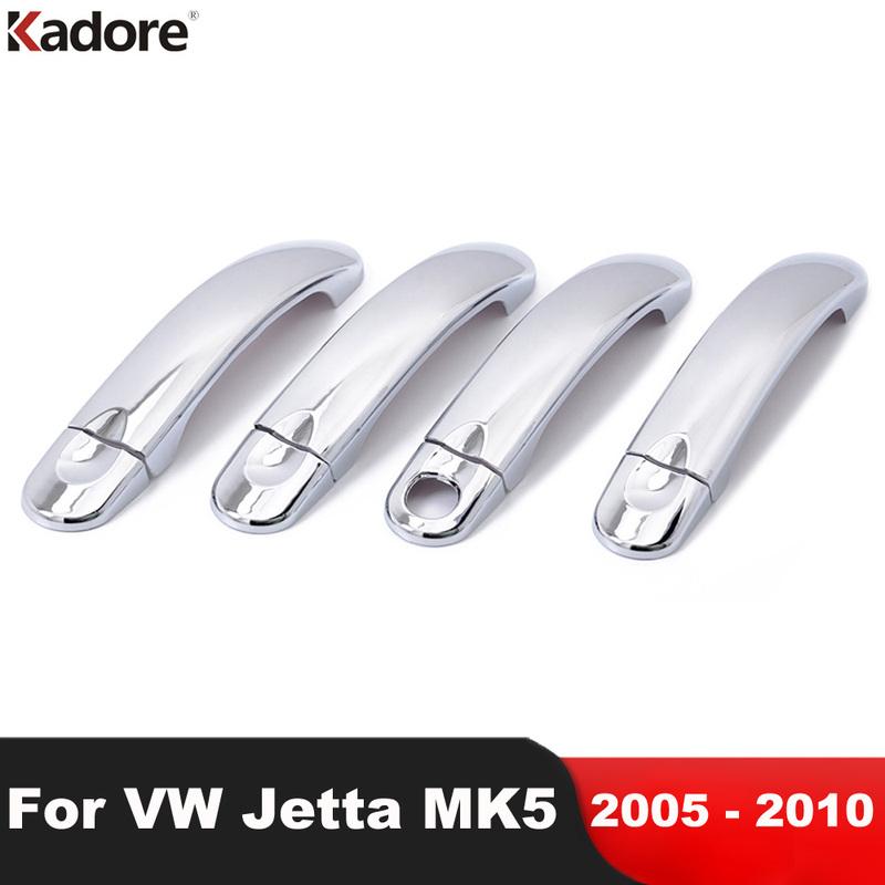 For Volkswagen VW Jetta MK5 2005 2006 2007 2008 2009 2010 Sedan 5th Ge Chrome Accessories Car Side Door Handle Cover Trim