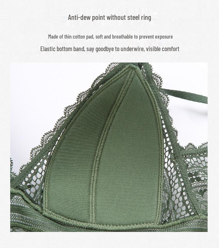 Summer Lace U-Back Triangle Cup Wire-Free Bra