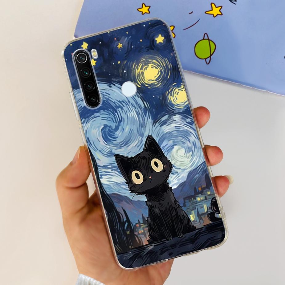 For Xiaomi Redmi Note 8 Case Note 8T Luxury Painted Cover Clear Silicone Phone Case For Redmi Note 8 Pro Note8 Note8T Soft Shell