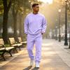 Men's Color Hoodie and Jogger Set for Spring and Fall, Casual Activewear Track Suit