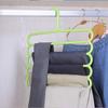 10 Pcs Creative Five-layer Multi-functional Pants Rack Plastic Non-slip Falling Pants Rack