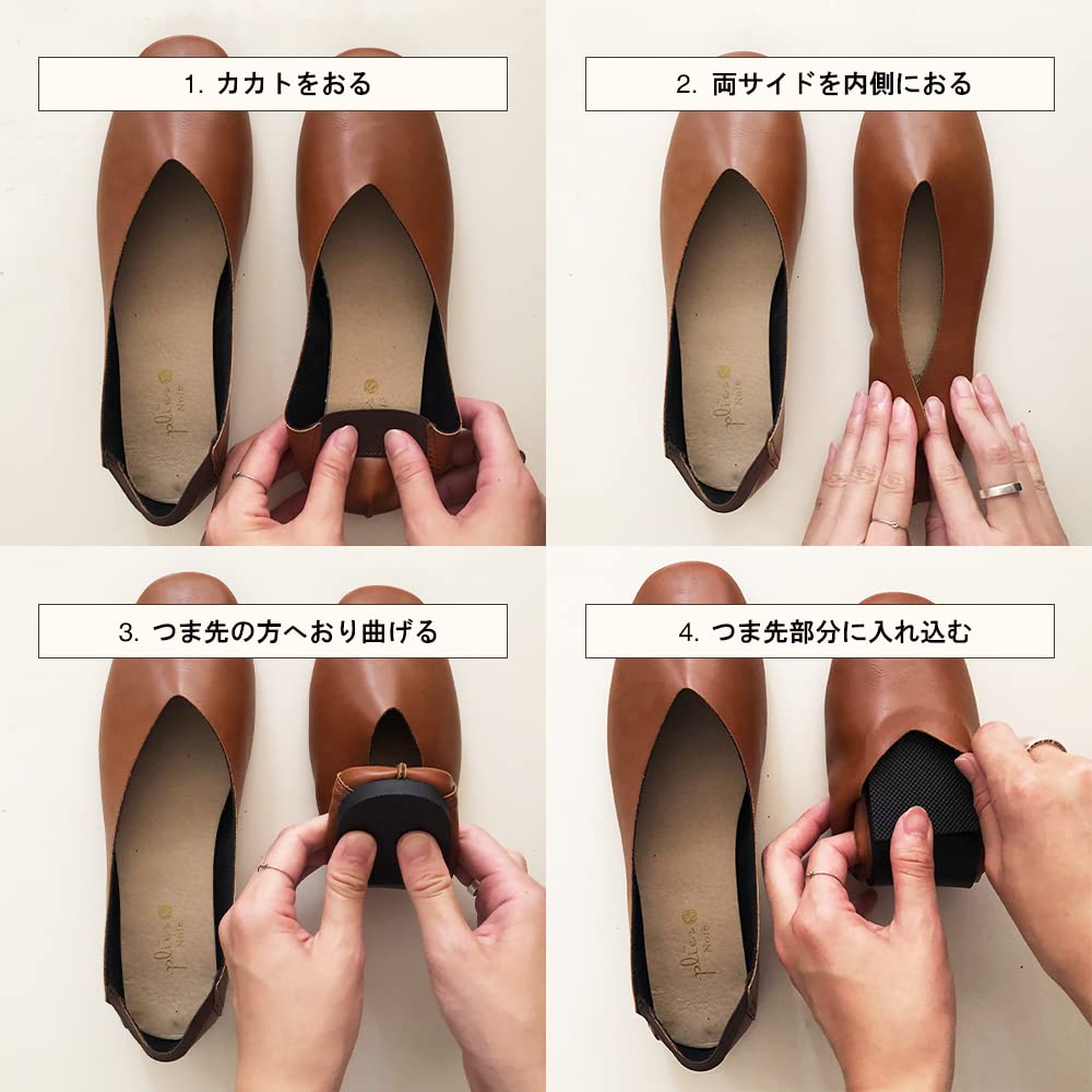 Le Plie Noie Portable Size M [PDPALAS & DECORELUONNOS] Slip-On, (Black)