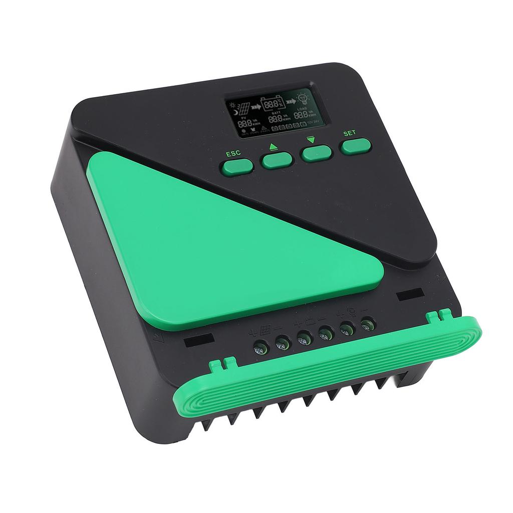 MPPT Solar Controller 12V 24V Intelligent Regulator LCD Display for Gel SEL Flooded Lithium Battery Charging