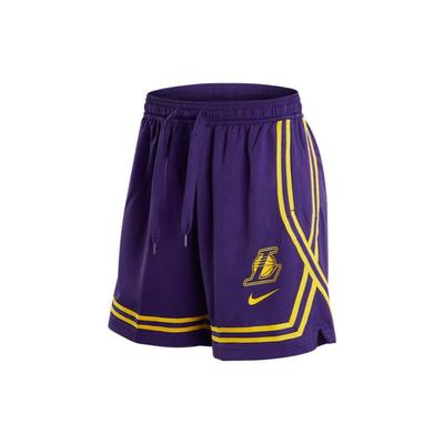 Σορτς με Κορδόνι και Διχτυωτή Υφή Los Angeles Lakers με Μοτίβο Ριγέ και Λογότυπο Γυναικεία Ενδύματα Μωβ DR2369-504