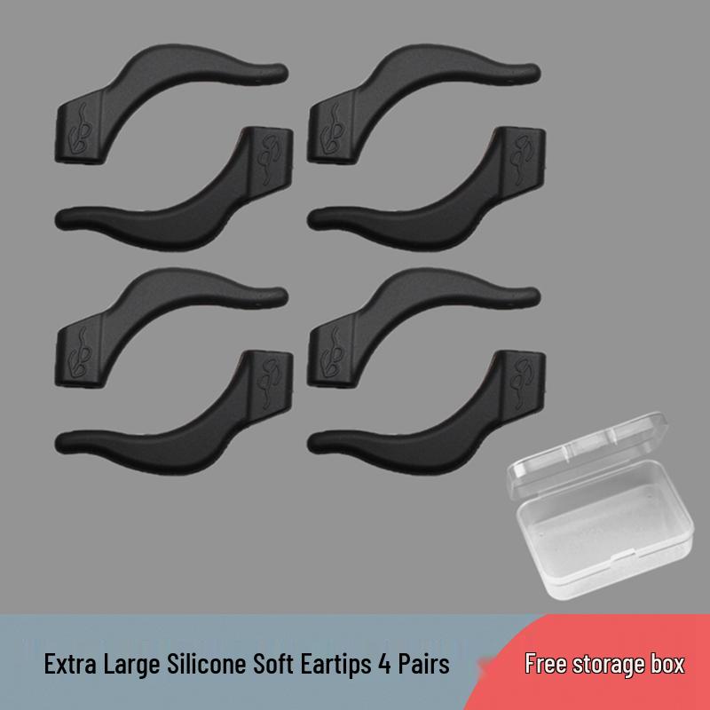 Silicone Anti-Slip Ear Hooks for Glasses - Sports Ear Grips & Retainers