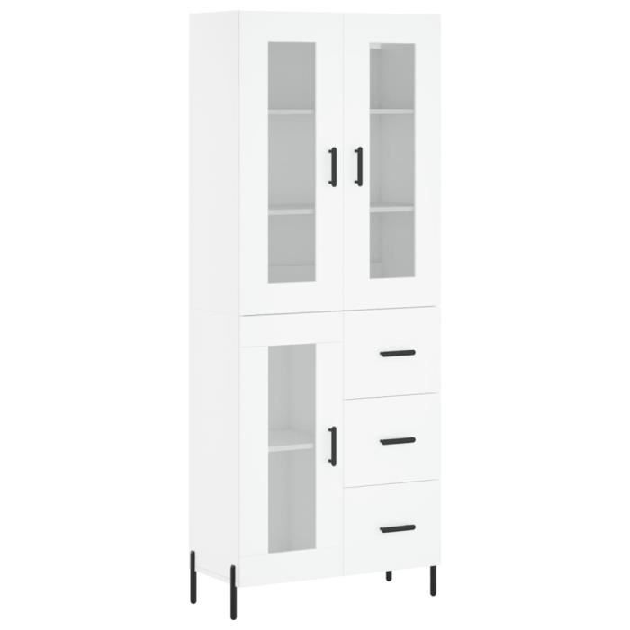 VidaXL Highboard White 69.5x34x180 Cm Engineered Wood 3198601