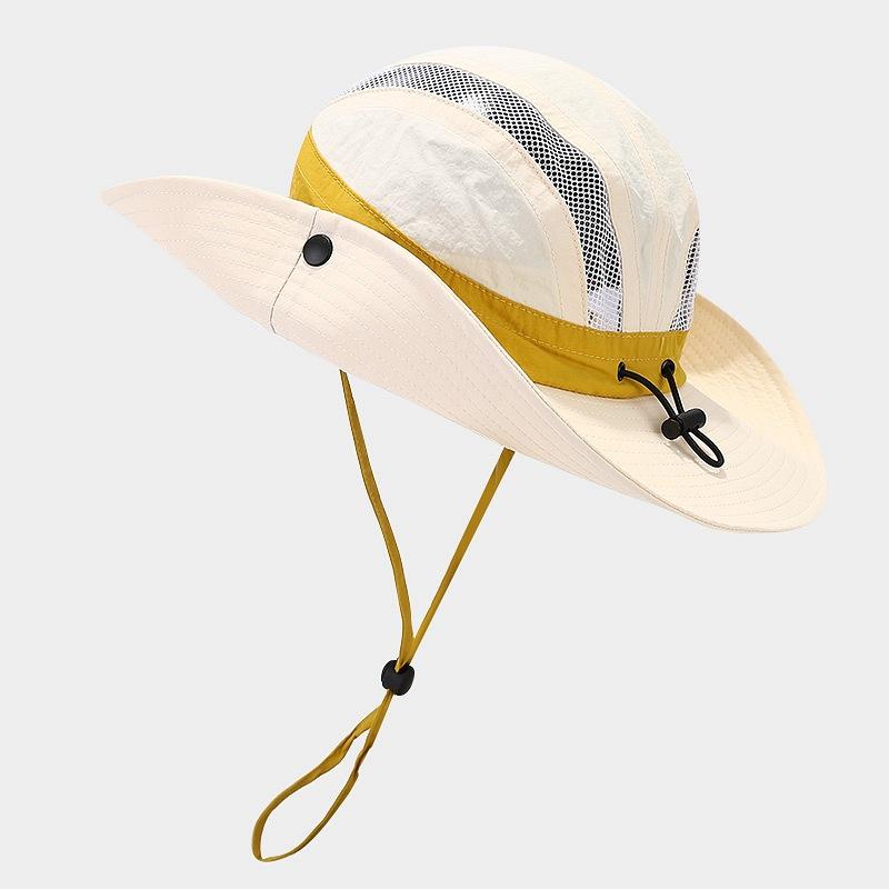 Breathable Unisex Outdoor Mountaineering Hat with Wide Brim for Fishing, Sun Protection, Hiking, Camping, and Western Cowboy Style