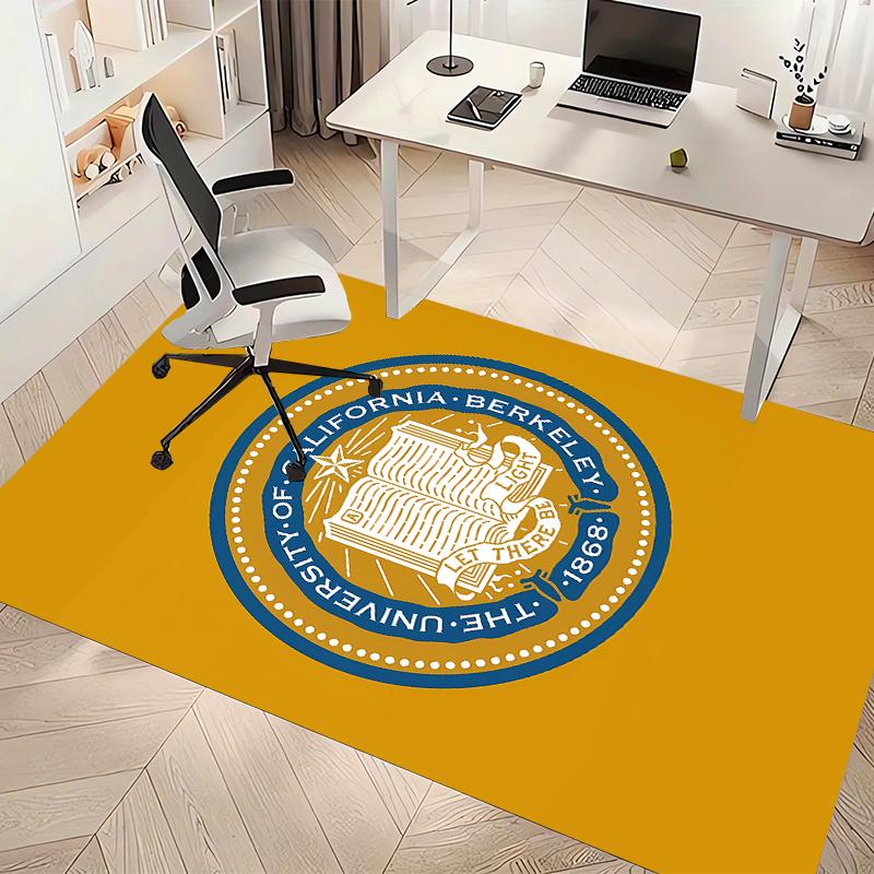 UC Berkeley Printed Absorbent Washable Carpet, Non-Slip Bathroom Mats, Kitchen Rugs, Yoga Mat,Living Room Entrance, Camping Picnic Rugs
