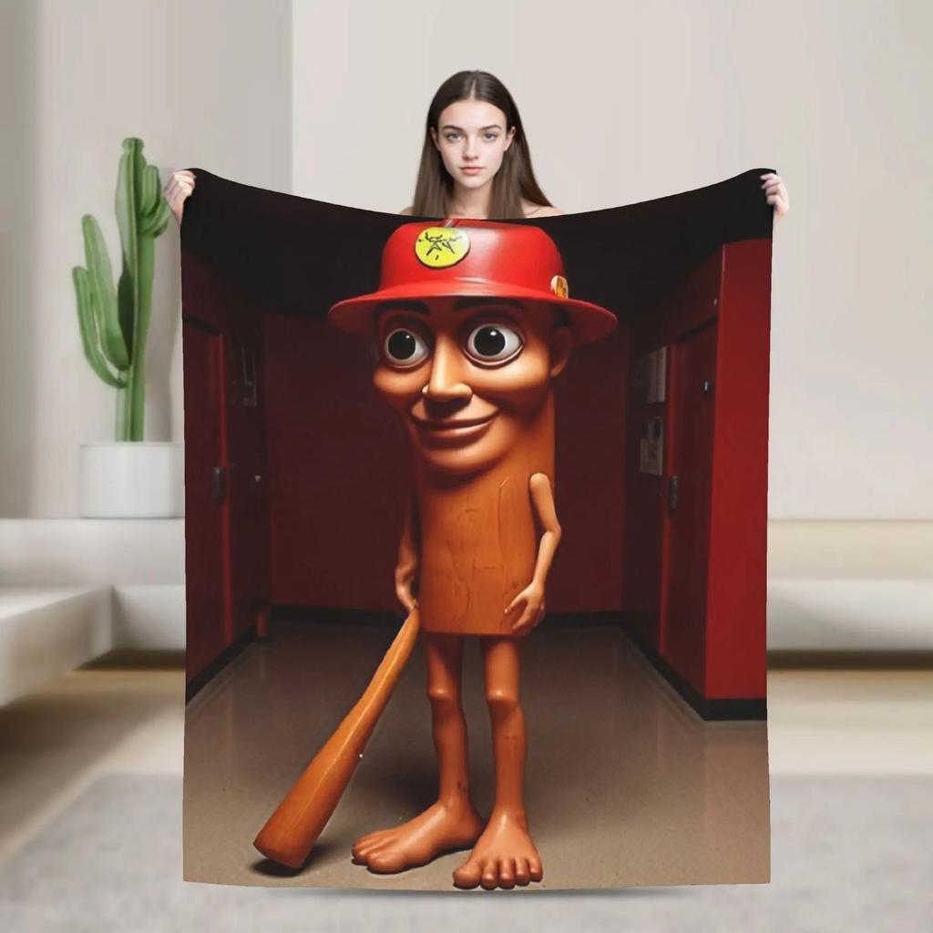 TUNG TUNG TUNG SAUR Italian Brainrot Animal Warm Plush Throw Blanket for Boys Girls Fashion Home Decor Soft Flannel Bedspread