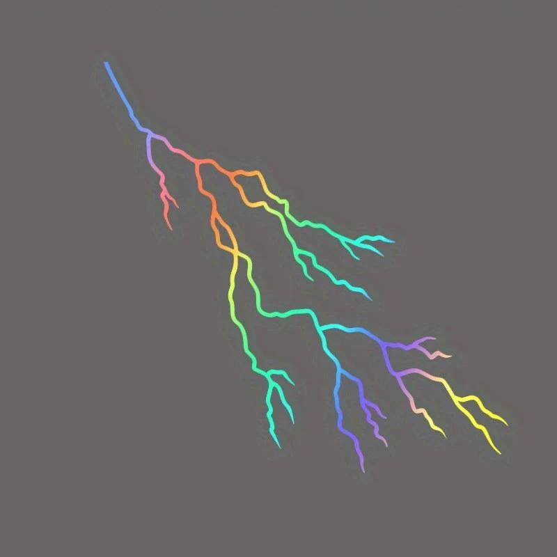 

1Pc Crack Lightning Creative Motorcycle Sticker For Diy Motorbike Front Fairing Fuel Tank Helmet Vinyl Decals Scooter Decoration разноцветный