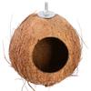 Nid d'Oiseau en Coque de Coco Marron Style Entrée Large Cabane à Oiseaux Lit Maison d'Oiseaux pour Jardin Balcon Extérieur Nid d'Oiseau
