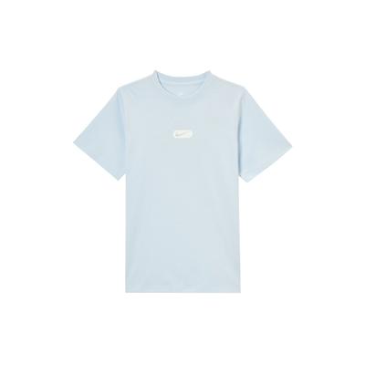 Odzież sportowa Okrągły dekolt Wygodny T-shirt z krótkim rękawem Damskie T-shirty Jasnoniebieski HQ1699-423