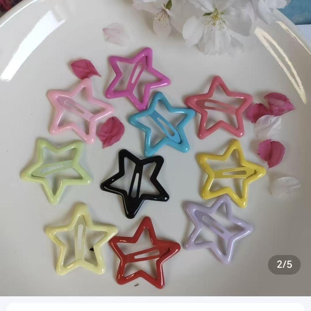 4cm Dopamine Star Hair Clip: Trendy Hairpin for Women & Babies 2025