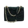 Michael Kors MK Serena Chain Square Metal Buckle Quilted Commuter Leather Envelope Shoulder Bag Crossbody Bag Medium Women Bags Black 35S2GNRL2U-001