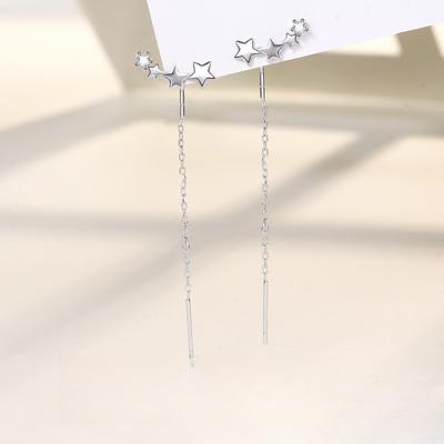Star Tassel Ear Line Women's Fashion Simple Niche Exquisite Ins Cold Wind Smooth Star Earrings