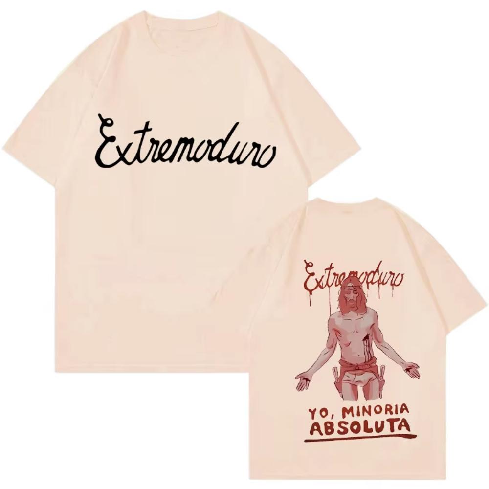 Unisex Fashion Rock Band Extremoduro Print Short Sleeve T Shirt Men Women Graphic Vintage TShirts Y2k Hip Hop Tees Tops Clothes