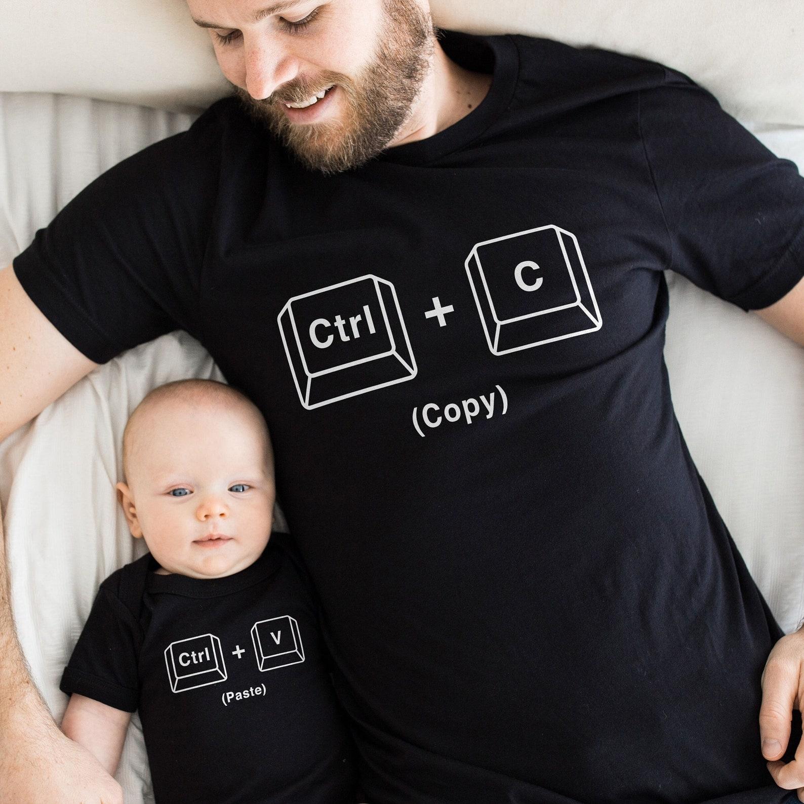 Copy Paste Matching Shirt Set – Father and Baby Gift S