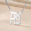 Dawapara Ahava Necklace Love in Hebrew Pendant Judaica Jewish Jewelry Hanukkah Gift Stainless Steel Necklace