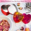 2 oz Heart Shaped Metal Tins with Lids Empty Candle Jars Candle Containers Cans for Making Candles Heart Box for Mother'