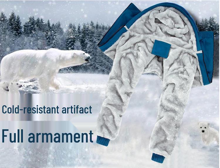 2021 Men's Thick Warm Hooded Fleece-lined Cotton Jacket