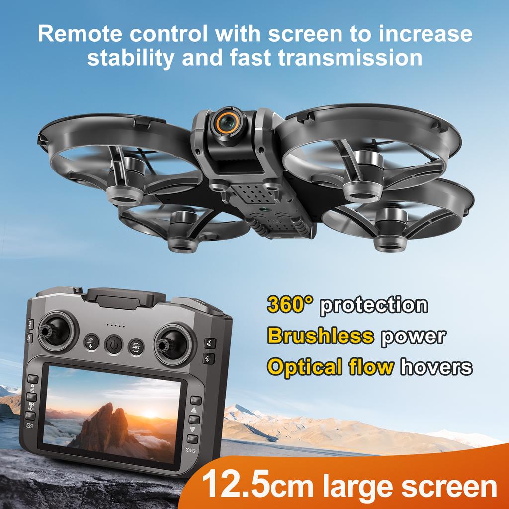 S156 RC MINI Drone 8K WIFI FPV ESC HD Aerial Photography RC Aircraft Brushless Obstacle Avoidance Dual Camera Quadcopter Toy Gift