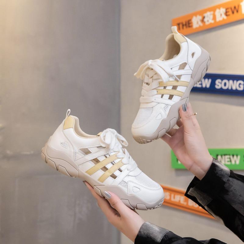 

Sports mesh women s summer new fashion casual dad shoes are comfortable, breathable and lightweight 35 бежевый