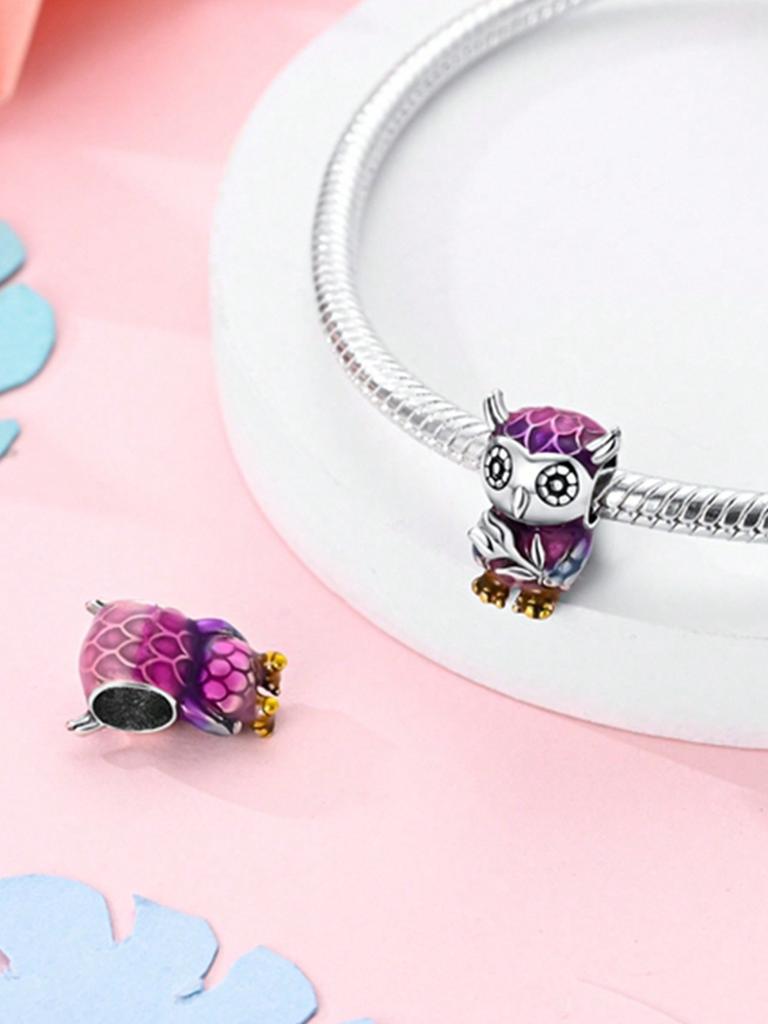 Charms Silber Welpen Eichhörnchen und Eulen Perlen Charm Kupferbeschichtet Passend Charms Original Armband Für Schmuckherstellung Diy Charm