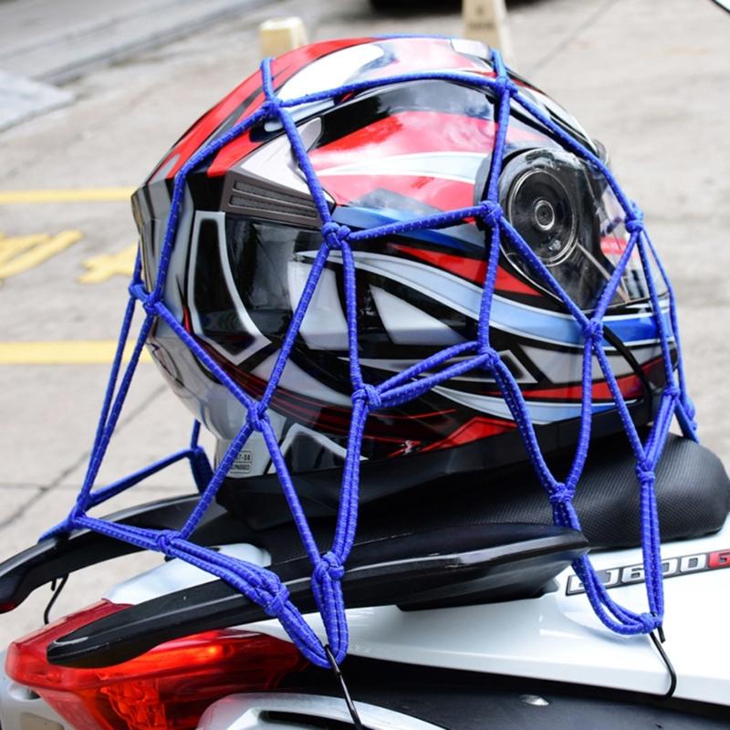 Motorbike Luggage Net Accessory Hook Mesh Cargo Net Bungee Helmet Organizers
