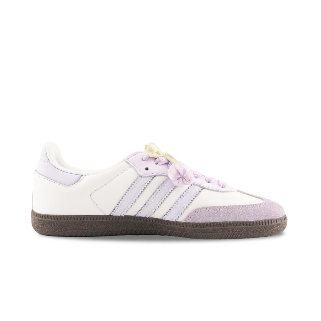 adidas Originals SAMBA OG Tulip Tales Abrasion Resistant Low Top Skateboard Shoes Unisex Light Purple B75806(Team1303- )